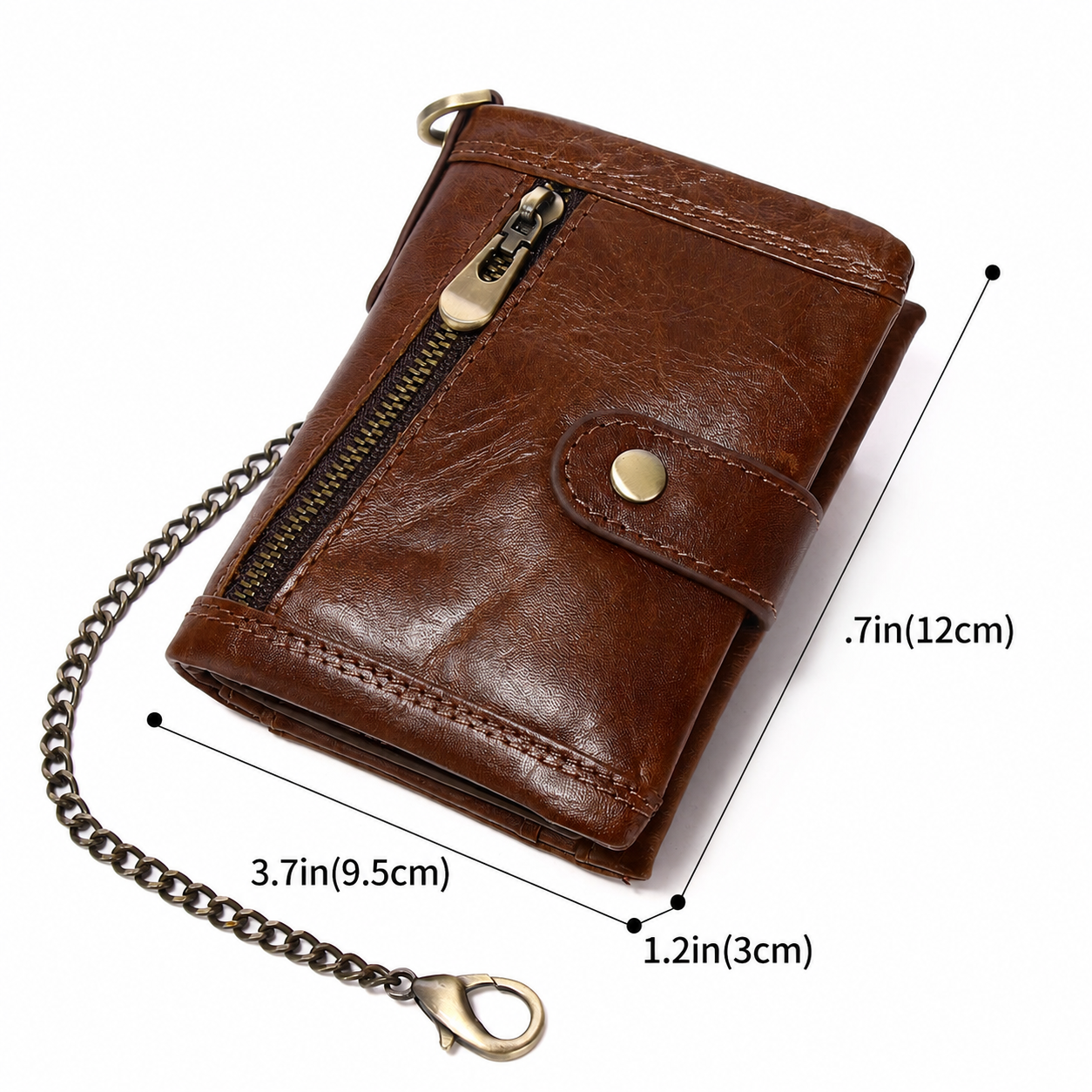 Men's Genuine Leather RFID Bifold Wallet – Slim Cowhide