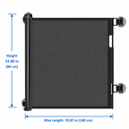 Retractable Baby &amp; Pet Safety Gate – No-Drill Mesh Gate for Stairs, Doorways &amp; Hallways