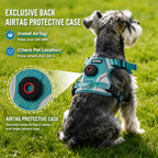 AirTag Dog Harness – Waterproof No-Pull Mesh Vest with Reflective Strips
