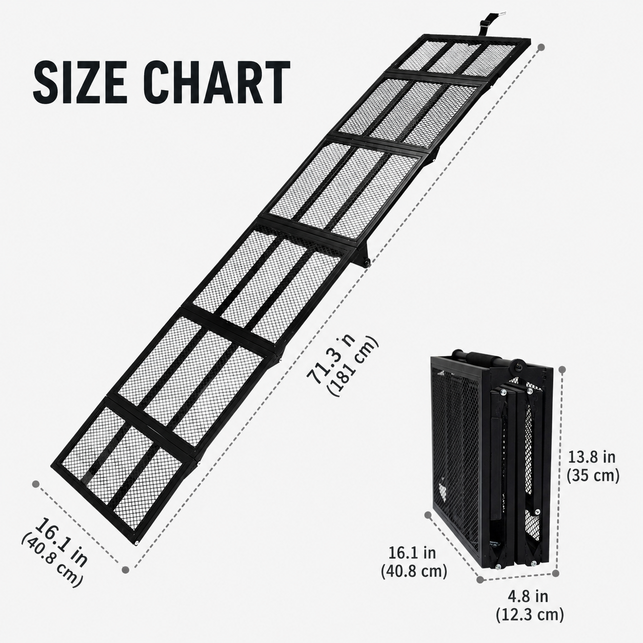 Portable Folding Dog Ramp for Cars, SUVs & Trucks
