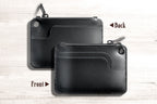 Genuine Leather RFID Wallet – Mini Coin, Card & Key Organizer