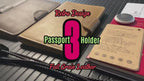 Genuine Leather Family RFID Passport Holder with AirTag Slot – Luxury Travel Document Organizer