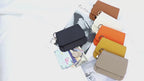Genuine Leather RFID Women's Wallet – Slim Card Holder with Zip Coin Pocket