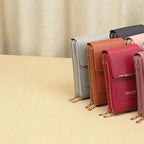 Crossbody Bag PU Leather Wallet Organizer for Everyday Use