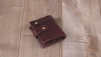 Men's Top-Grain Leather RFID Bifold Wallet – Coin Pocket & Multi-Card Holder