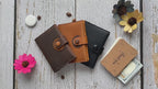 Men's Genuine Leather AirTag Wallet – RFID Blocking with ID Window & Card Storage