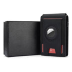Men's Crazy Horse Leather AirTag Wallet – Slim RFID Card Holder with Magnetic Closure