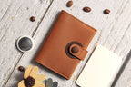 Men's Genuine Leather AirTag Wallet – RFID Blocking with ID Window & Card Storage