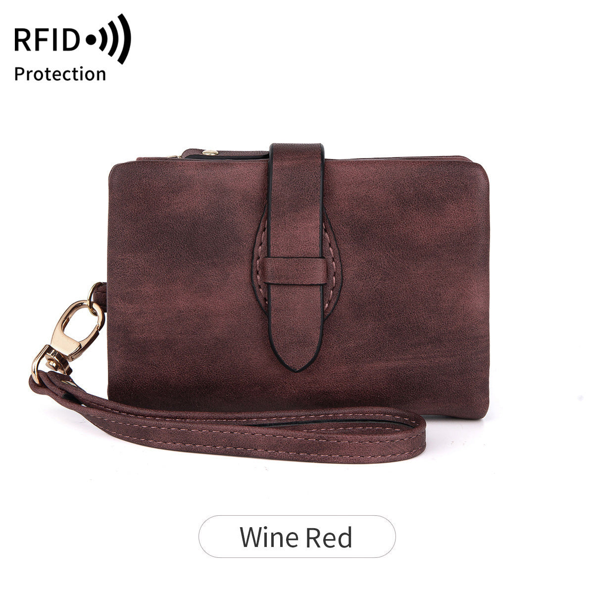 Women's RFID Compact Travel Wallet – Vegan Leather