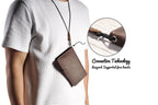 Genuine Leather Family RFID Passport Holder with AirTag Slot – Luxury Travel Document Organizer