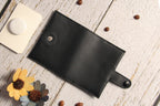Men's Genuine Leather AirTag Wallet – RFID Blocking with ID Window & Card Storage