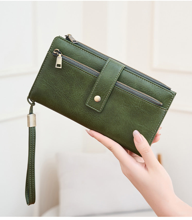 Women's RFID Zip Wallet – Slim Card Organizer