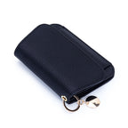 Genuine Leather RFID Women's Wallet – Slim Card Holder with Zip Coin Pocket