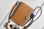 Genuine Leather Family RFID Passport Holder with AirTag Slot – Luxury Travel Document Organizer