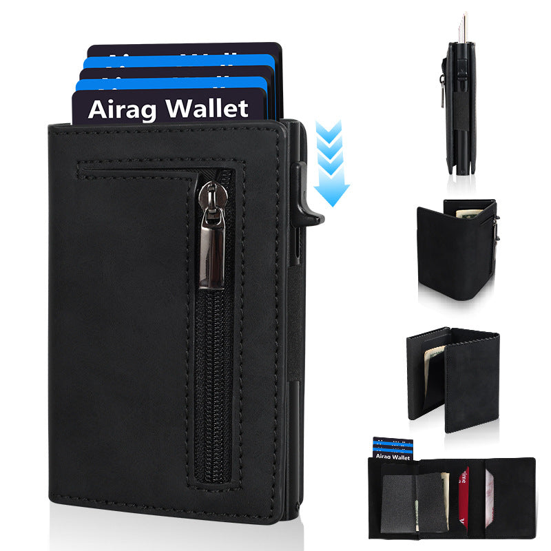 RFID Leather Card Holder – Slim Minimalist Wallet
