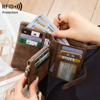 Women's RFID Compact Travel Wallet – Vegan Leather
