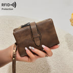 Women's RFID Compact Travel Wallet – Vegan Leather