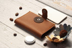 Men's Genuine Leather AirTag Wallet – RFID Blocking with ID Window & Card Storage
