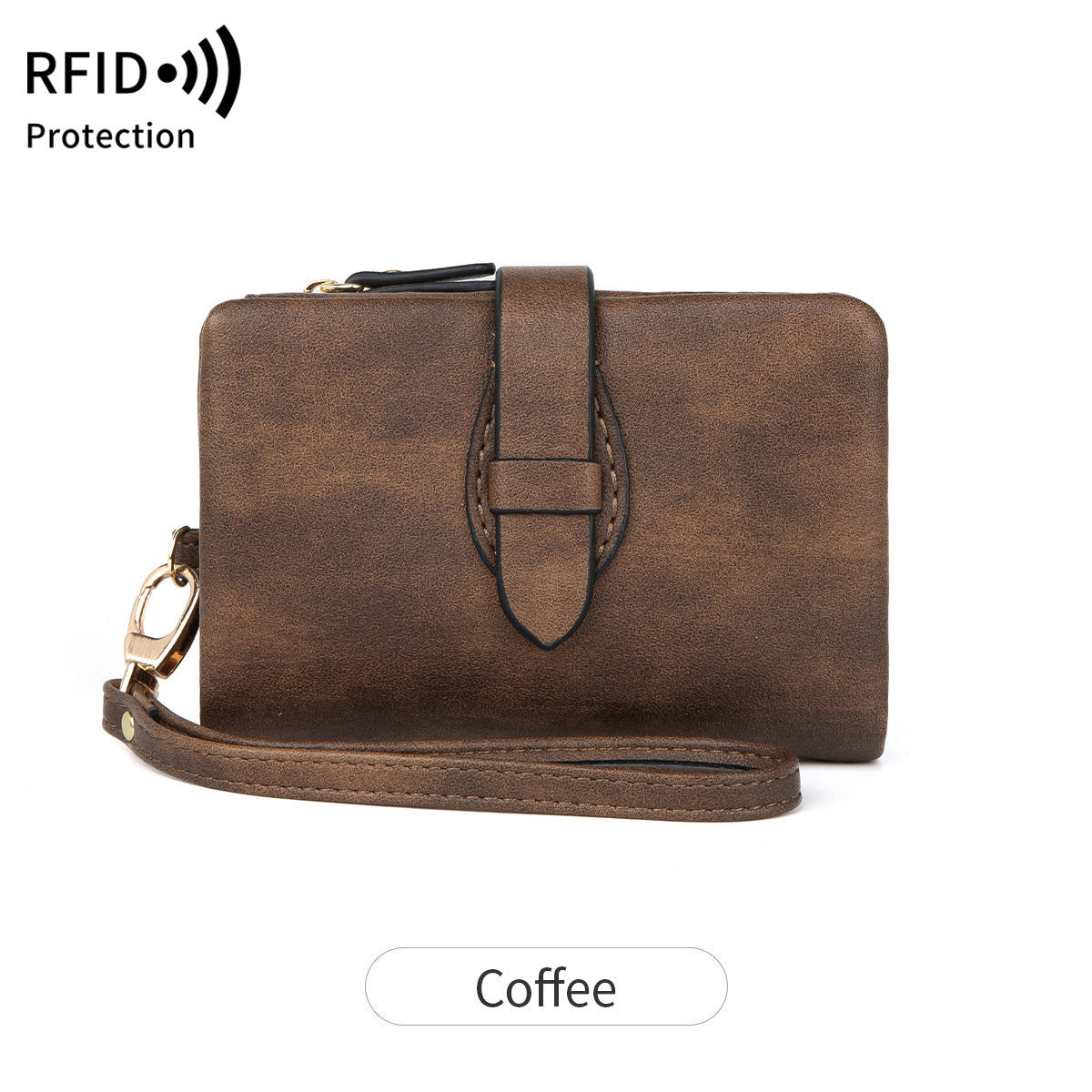 Women's RFID Compact Travel Wallet – Vegan Leather