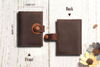 Men's Genuine Leather AirTag Wallet – RFID Blocking with ID Window & Card Storage