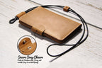Genuine Leather Family RFID Passport Holder with AirTag Slot – Luxury Travel Document Organizer