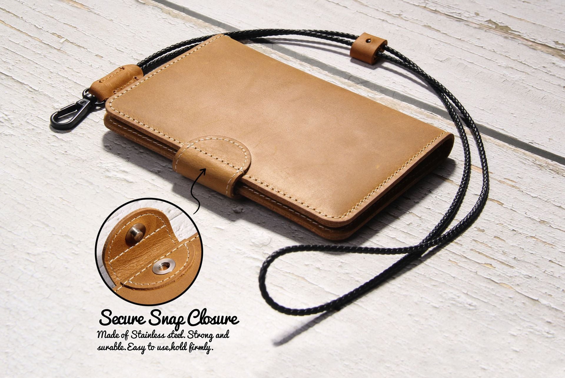 Genuine Leather Family RFID Passport Holder with AirTag Slot – Luxury Travel Document Organizer