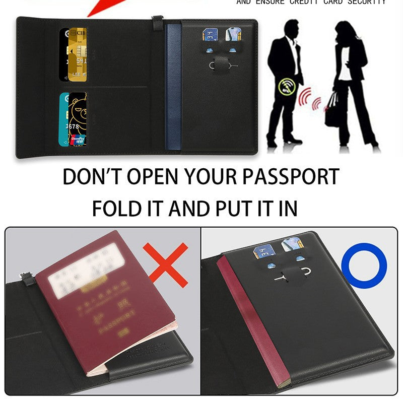 RFID Passport Holder Wallet – Anti-Theft Travel Organizer