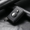 Men's AirTag Wallet – Premium Vegan Leghter RFID Double Zip Card Organizer