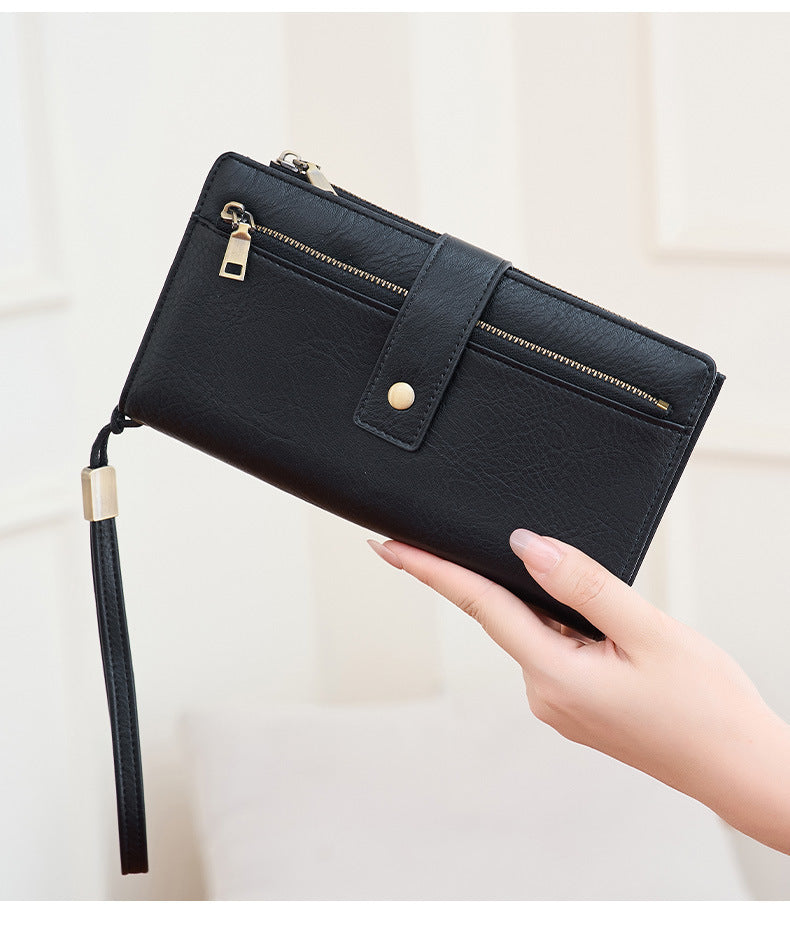 Women's RFID Zip Wallet – Slim Card Organizer