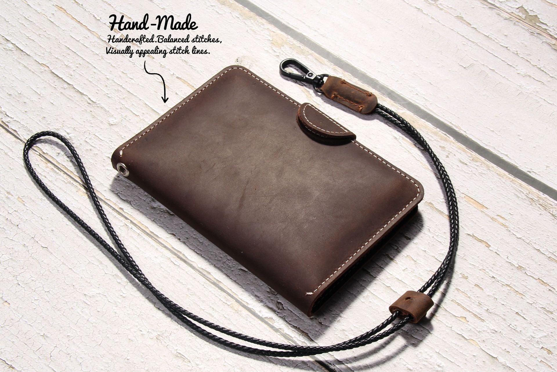Genuine Leather Family RFID Passport Holder with AirTag Slot – Luxury Travel Document Organizer