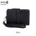 Women's RFID Compact Travel Wallet – Vegan Leather