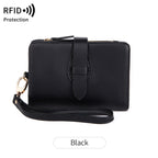 Women's RFID Compact Travel Wallet – Vegan Leather