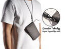 Genuine Leather Family RFID Passport Holder with AirTag Slot – Luxury Travel Document Organizer