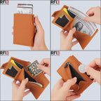 Men's Pop-Up RFID Wallet – Genuine Leather